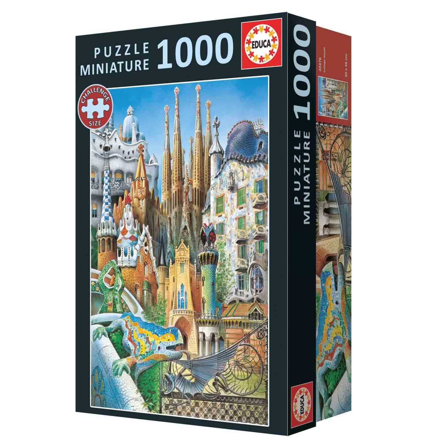 puzzle 1000 piezas gaudi collage (educa - 20376)