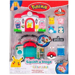 squishalongs playset pokemon center (jazwares iberia - sqal0071)