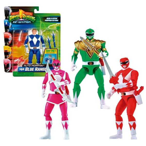 power rangers figura  auto morphin surtidas (bizak - 62518040)