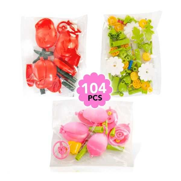 bloom building pens construye tu flor y boli pack 3 (canal toys - blm002)