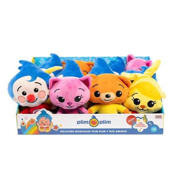 plim plim peluches musicales y sus amigos (bandai - pl85020)