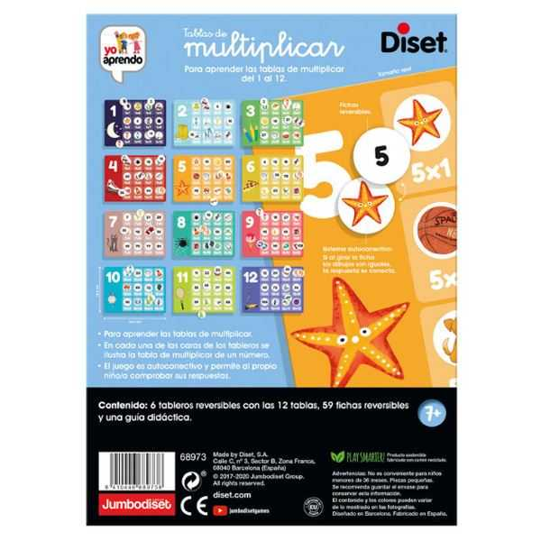 aprendo las tablas de multiplicar (diset - 68973)