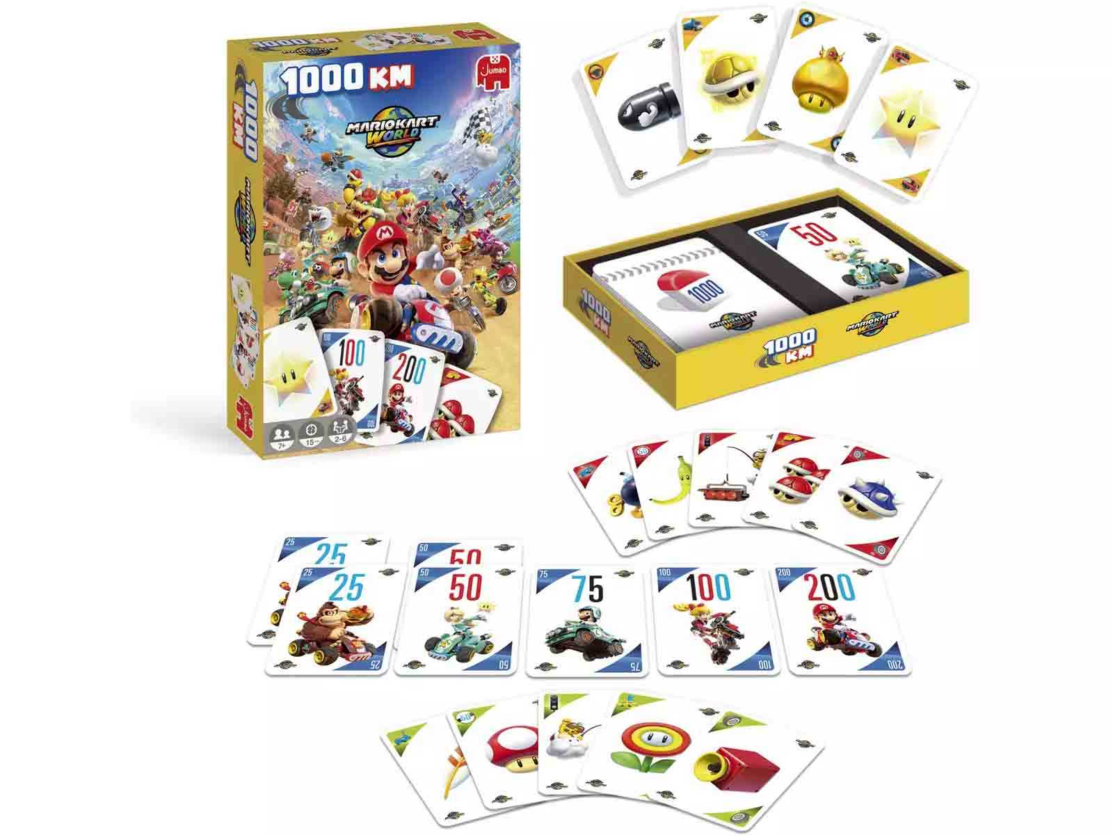 1000 km pocket mario kart world juego cartas (diset - 1110100913)