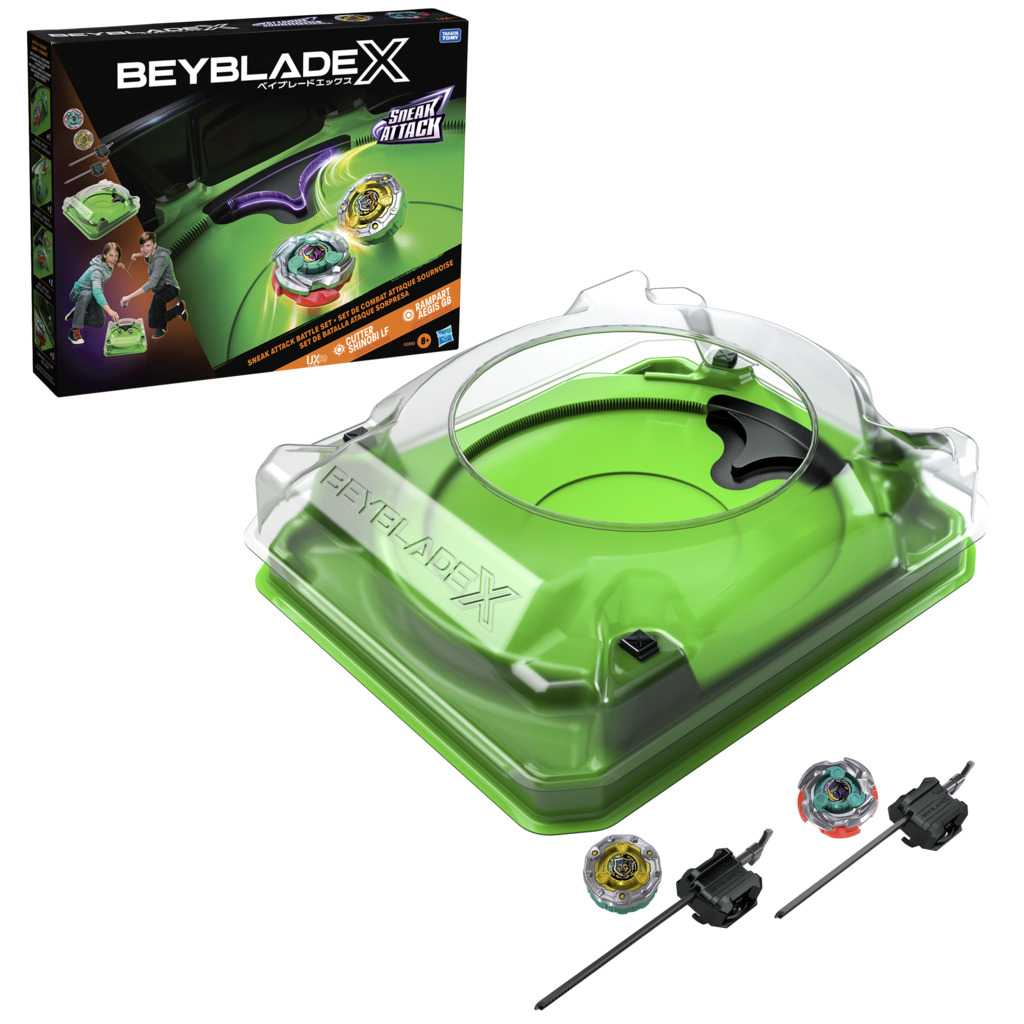 beyblade x set de batalla sneak attack (hasbro - g1940eu4)