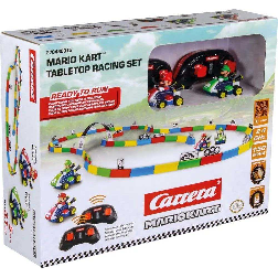 carrera tabletop mario kart racing set mini r/c (soldattoys - 430015)