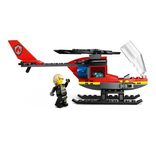 lego city helicoptero rescate bomberos (lego - 60411)