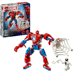 lego marvel armadura robotica de spiderman vs el anti-venom (76308)