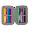 k-pop demon hunters iconic plumier 37 piezas (safta - 442667857)