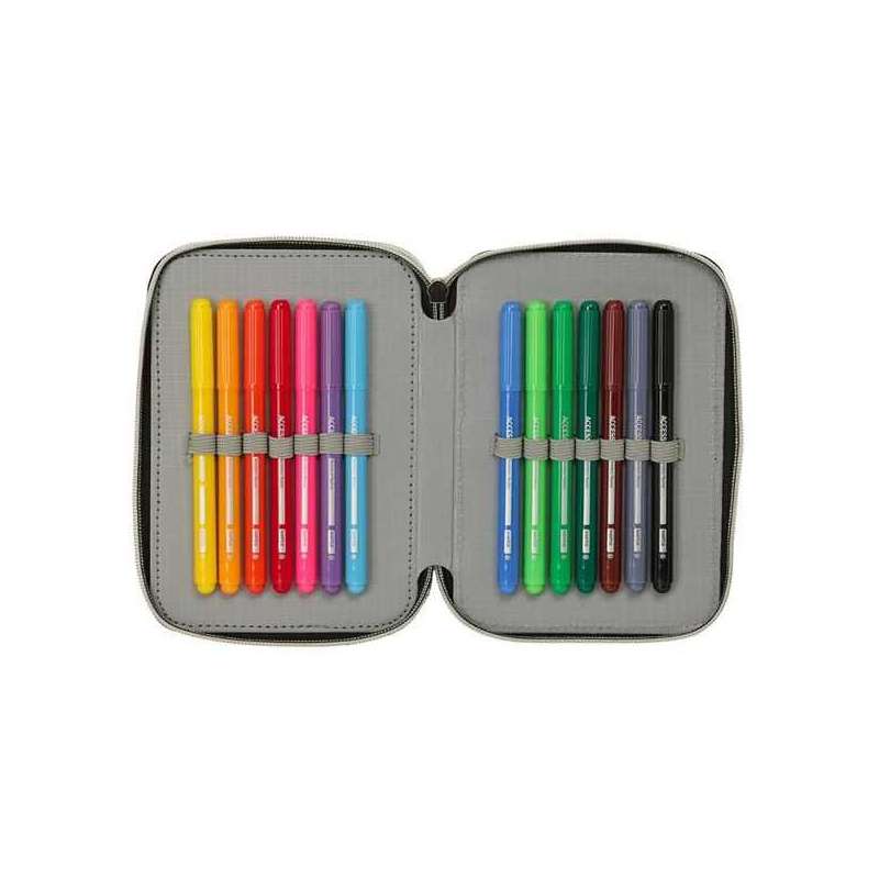 k-pop demon hunters huntr/x plumier triple 37 piezas (safta - 442651857) k-pop demon hunters huntr/x plumier triple 37 piezas (safta - 442651857)