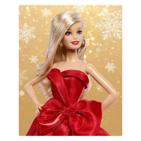barbie signature holiday muÑeca rubia (mattel - jjx65)