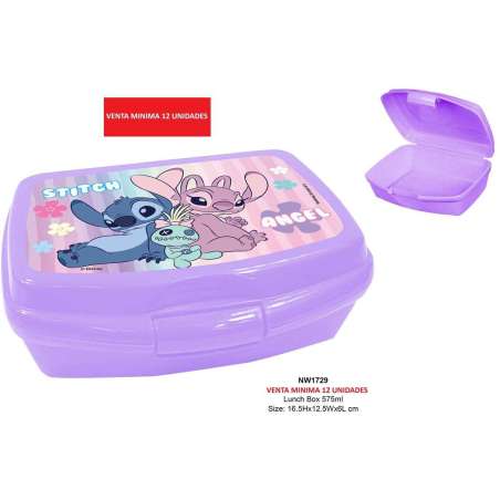 lilo & stitch sandwichera 16,5x12,5x6 cm (new import - nw1729)