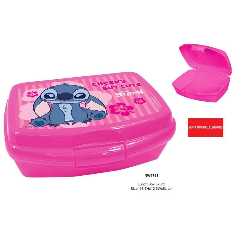 lilo & stitch sandwichera 16,5x12,5x6 cm (new import - nw1731) lilo & stitch sandwichera 16,5x12,5x6 cm (new import - nw1731)