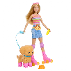 barbie muÑeca patina y corre con perrito (mattel - jmj44) barbie muÑeca patina y corre con perrito (mattel - jmj44)