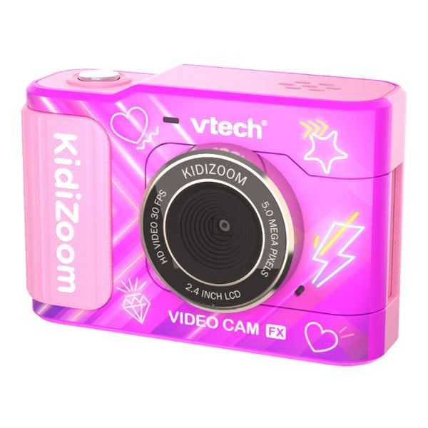 vtech kidizoom video cam fx rosa (vtech - 594887)