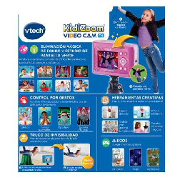 vtech kidizoom video cam fx rosa (vtech - 594887)