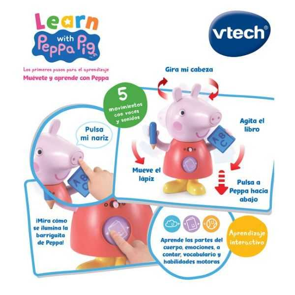 vtech muevete y aprende con peppa pig (vtech - 581322)