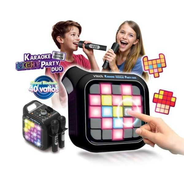 vtech karaoke light party duo silver (vtech - 581787)