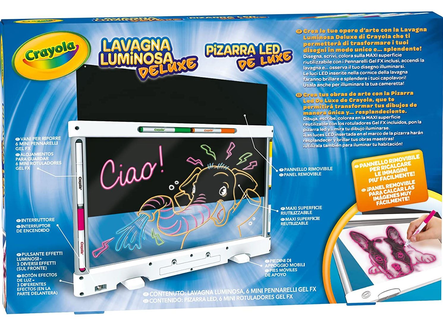 crayola pizarra led deluxe(74-7504)